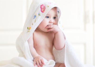 El baño del bebé y su cuidado corporal